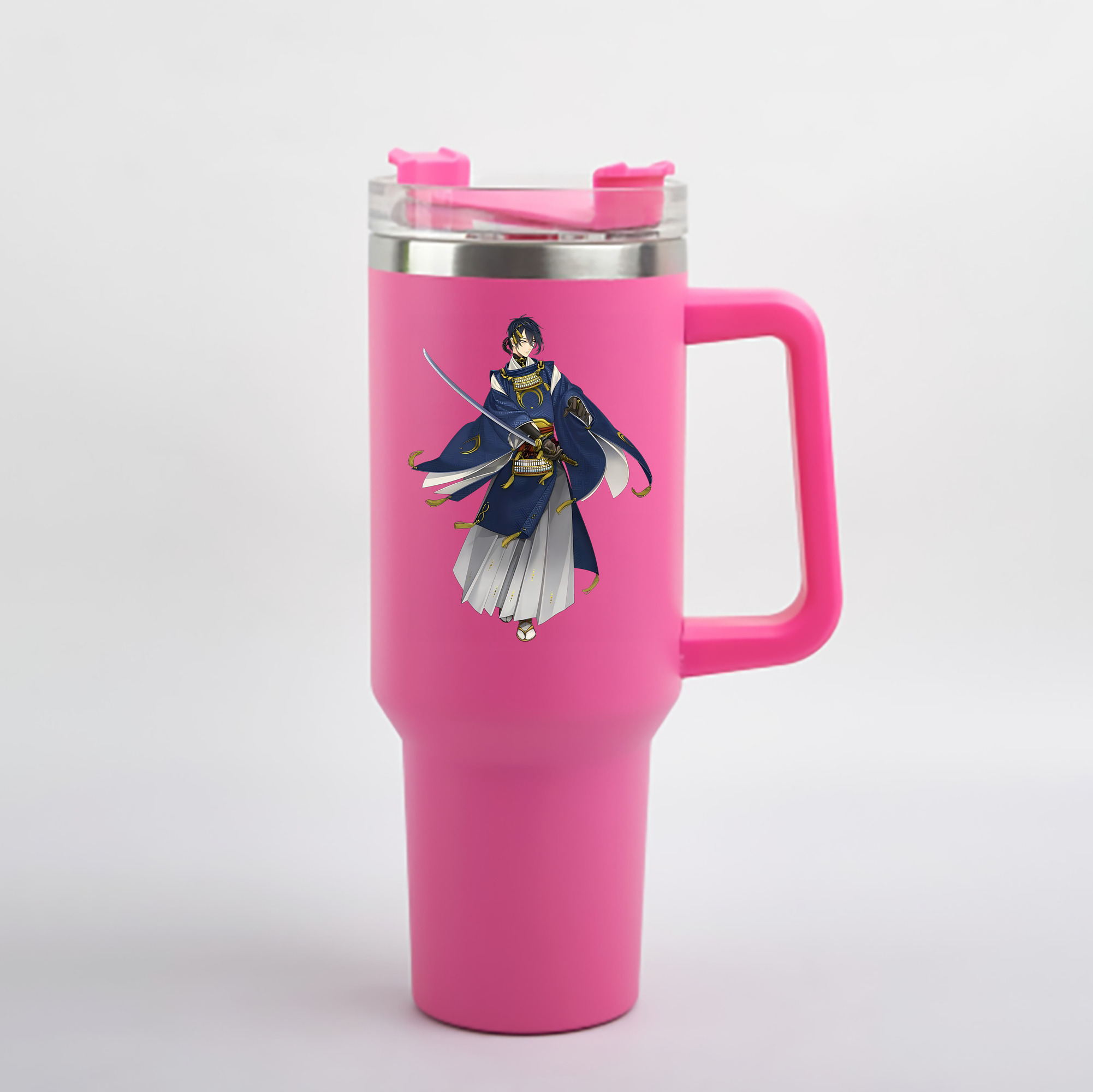 （画像用） 刀剣乱舞 Touken Ranbu 1200mL車用タンブラー - クリスタルステッカー（プラスチックストロー付き）